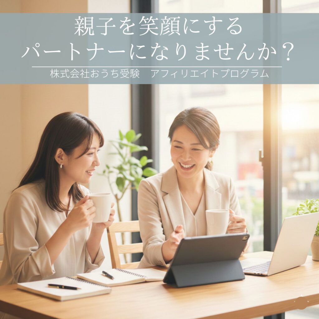おうち受験コーチング　アフィリエイトプログラム